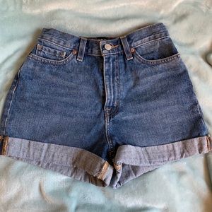 urban outfitters bdg mom high rise shorts